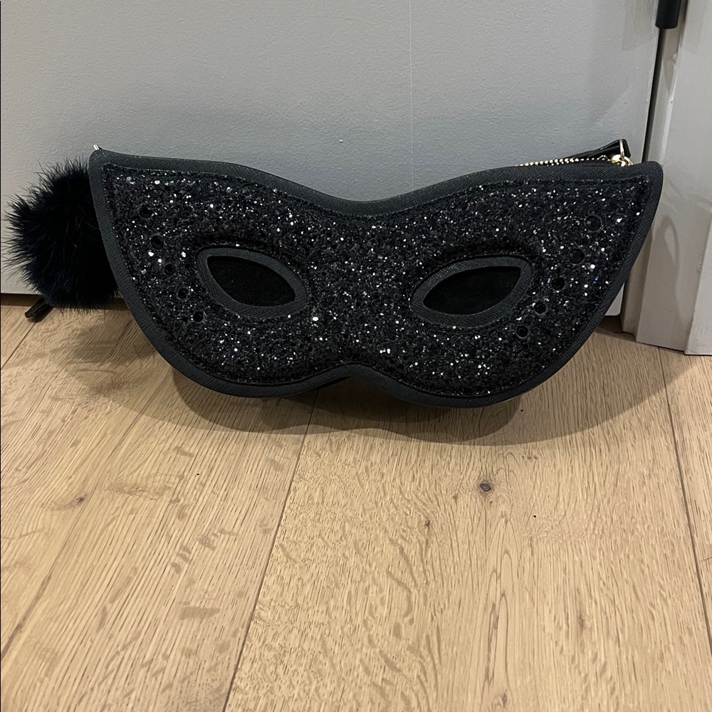 Kate Spade Black Textured Clutch